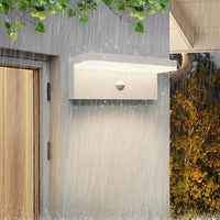 Applique esterno da parete con sensore LED CCT SWITCH 10W impermeabile IP54 luce muro giardino ingresso garage parcheggio COLORE BIANCO