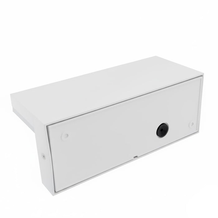 Applique esterno da parete con sensore LED CCT SWITCH 10W impermeabile IP54 luce muro giardino ingresso garage parcheggio COLORE BIANCO