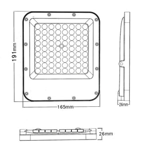 Faro LED RGB 25W Luce Atmosfera Faretto Proiettore Esterno Slim IP65 Telecomando