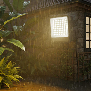 Faro LED RGB 25W Luce Atmosfera Faretto Proiettore Esterno Slim IP65 Telecomando