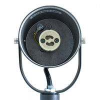 Faretto Da Giardino Led GU10 Con Picchetto Cilindro Grigio Segnapassi orientabile luce alberi siepi giardino