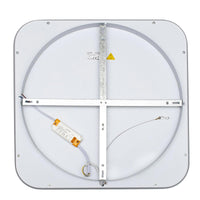 Plafoniera moderna quadrata LED 50W interruttore CCT luce indiretta soffitto bagno cucina ufficio 4000lm 50cm