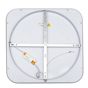 Plafoniera moderna quadrata LED 50W interruttore CCT luce indiretta soffitto bagno cucina ufficio 4000lm 50cm