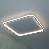 Plafoniera moderna quadrata LED 50W interruttore CCT luce indiretta soffitto bagno cucina ufficio 4000lm 50cm