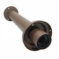 Lampione da giardino marrone LED E27 H50cm in alluminio impermeabile IP54 diffusore trasparente moderno per vialetti e cortile esterno