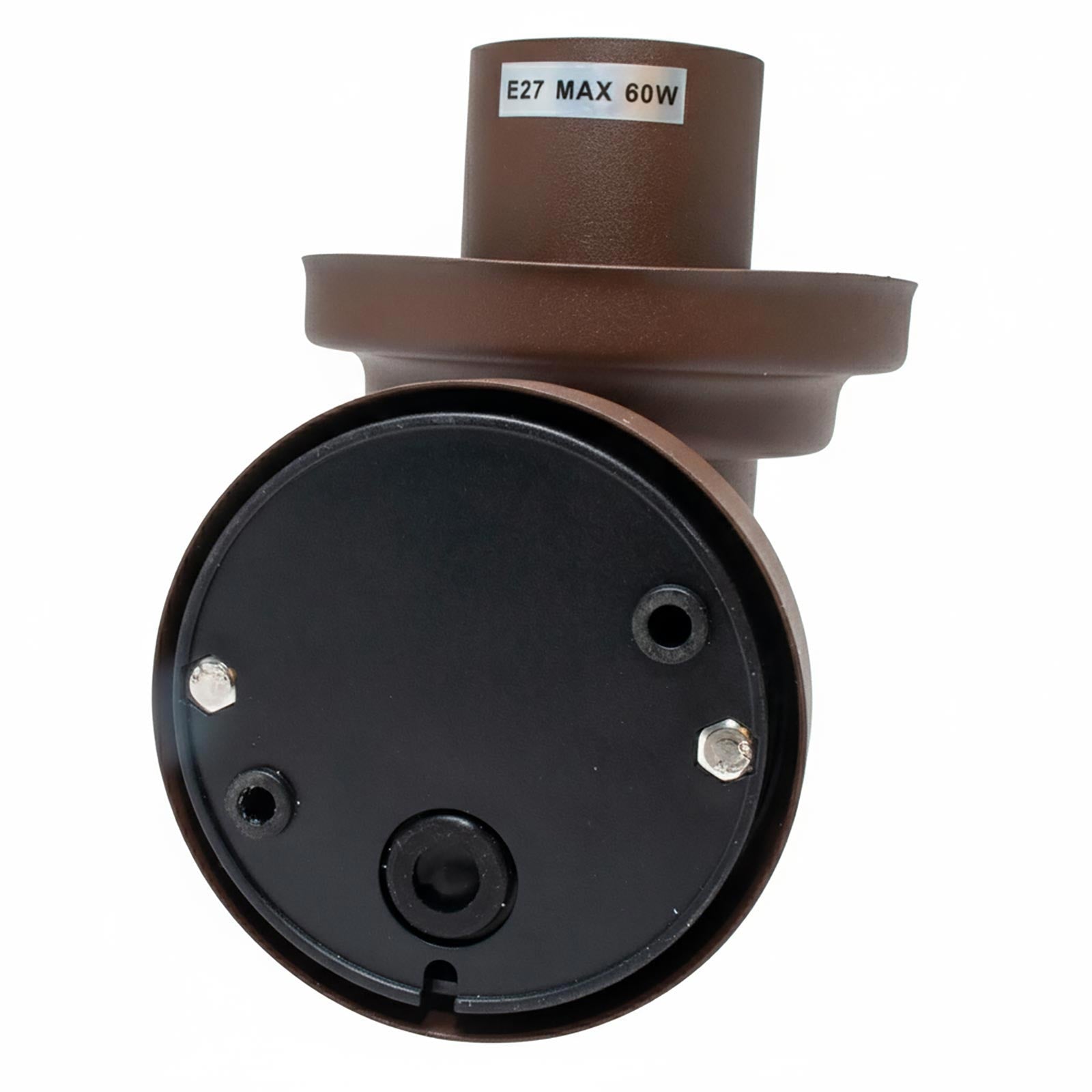 Applique lanterna da esterno E27 impermeabile IP54 design classico marrone luce per giardino balcone ingresso