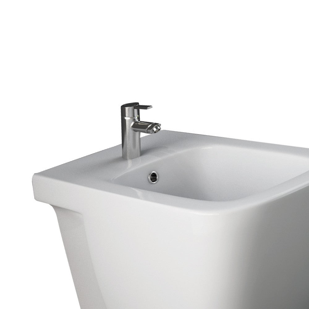 Bidet in ceramica con installazione filo muro - serie caroline