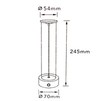 Lampada da tavolo ricaricabile LED flessibile 3W Touch luce moderna decorativa senza fili tavolini bar ristorante GRIGIO ANTRACITE