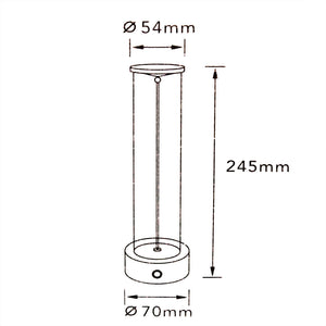 Lampada da tavolo ricaricabile LED flessibile 3W Touch luce moderna decorativa senza fili tavolini bar ristorante GRIGIO ANTRACITE
