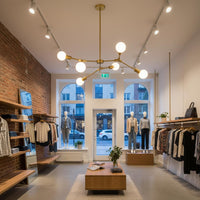 Lampadario moderno 6 luci attacco E27 6 bracci lampada di design a sospensione bronzo pendente luce tavolo cucina soggiorno camera da letto ufficio 230V