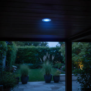 Faretto incasso SLIM impermeabile IP65 LED SPOT 4W RGB 24V orientabile basso profilo luce colorata discoteca bar barca camper