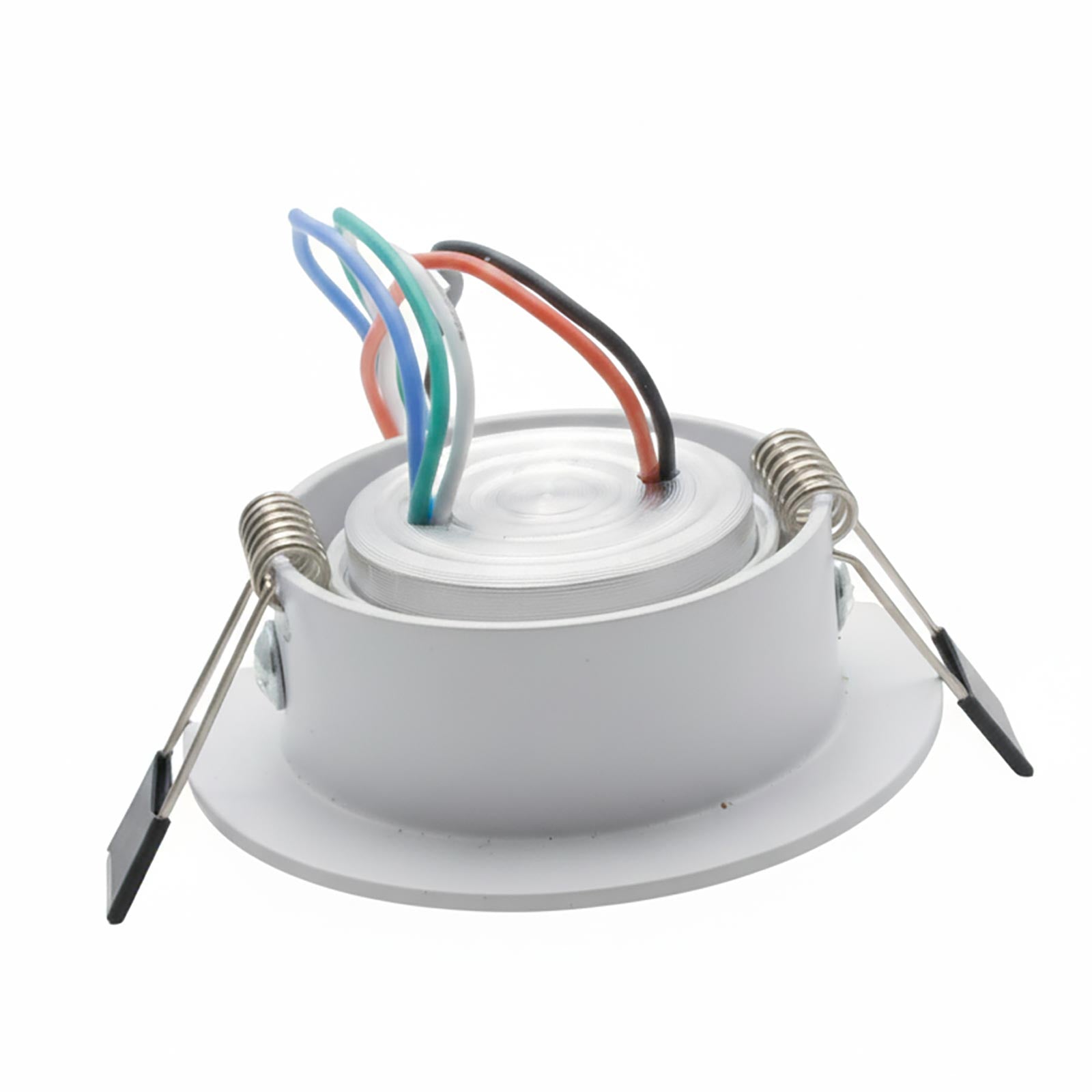 Faretto incasso SLIM impermeabile IP65 LED SPOT 4W RGB 24V orientabile basso profilo luce colorata discoteca bar barca camper