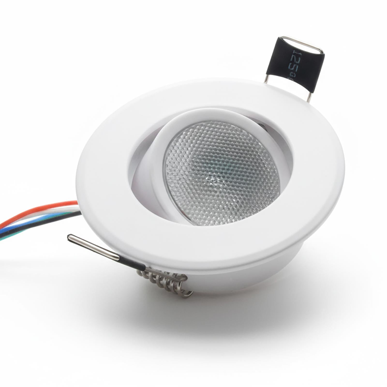 Faretto incasso SLIM impermeabile IP65 LED SPOT 4W RGB 24V orientabile basso profilo luce colorata discoteca bar barca camper