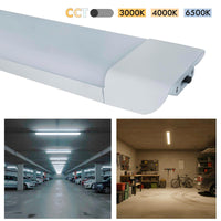 Plafoniera lineare slim moderna LED 54W 120cm lampada CCT 5400lm soffitto parete luce garage officina ufficio