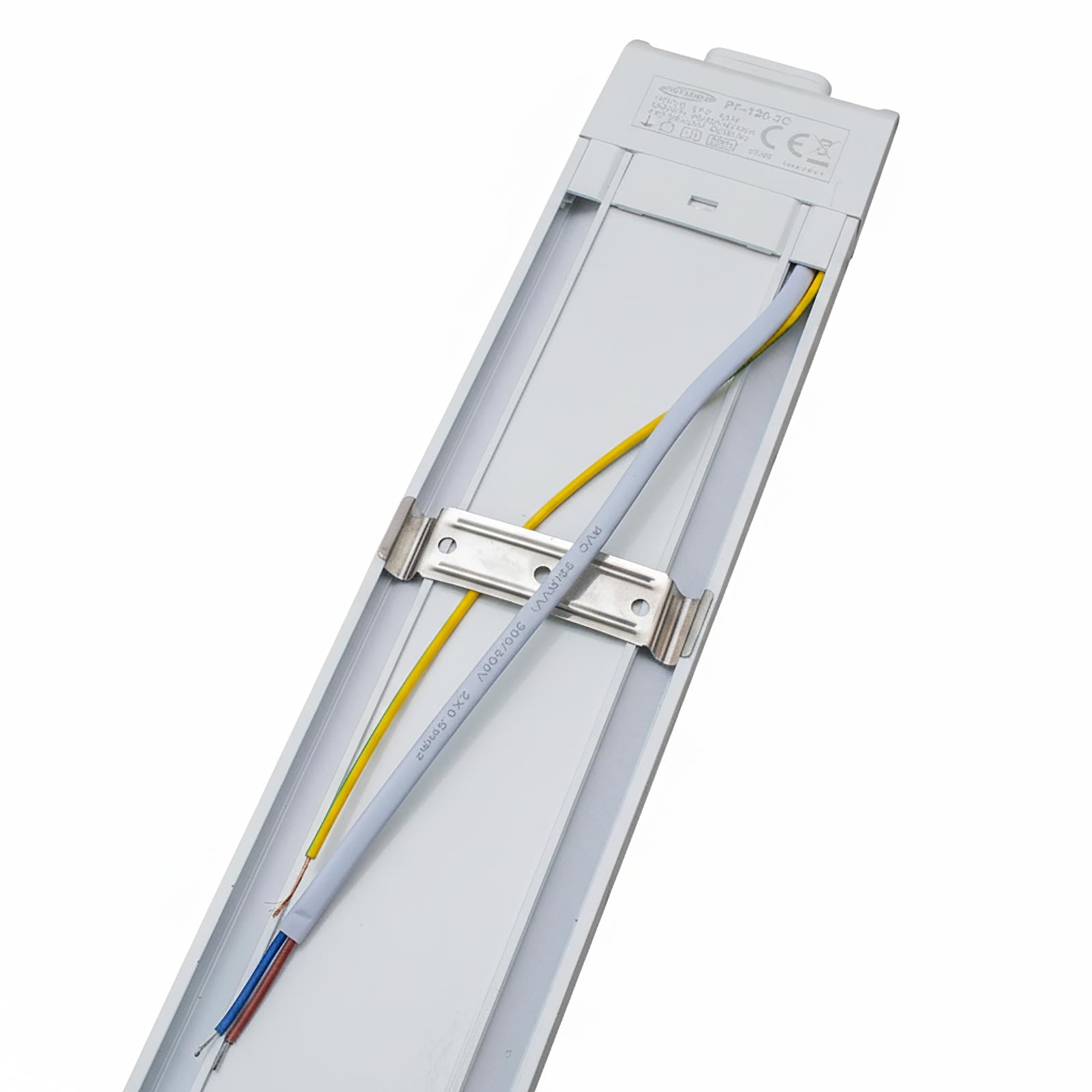 Plafoniera lineare slim moderna LED 54W 120cm lampada CCT 5400lm soffitto parete luce garage officina ufficio