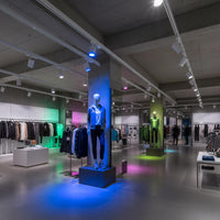 Faretto orientabile Track LED SPOT Trifase Smart RGB CCT Zigbee 3.0 RF luce colorata illuminazione vetrine negozio bar COLORE BIANCO