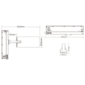 Faretto orientabile Track LED SPOT Trifase Smart RGB CCT Zigbee 3.0 RF luce colorata illuminazione vetrine negozio bar COLORE BIANCO