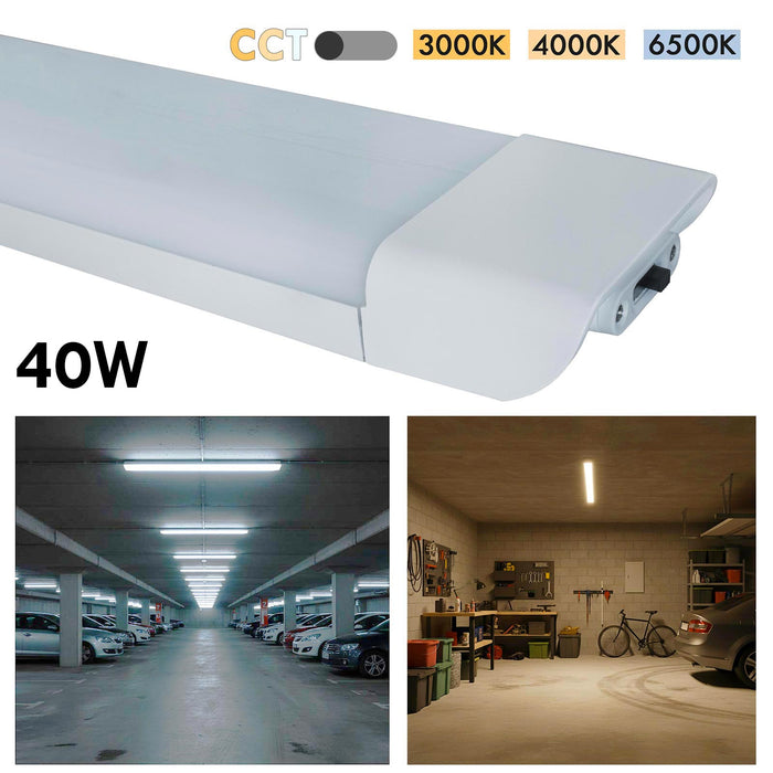 Plafoniera LED CCT 40W lampada parete soffitto muro officina garage ripostiglio 90cm luce interni 4000lm 230V