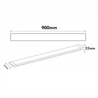 Plafoniera LED CCT 40W lampada parete soffitto muro officina garage ripostiglio 90cm luce interni 4000lm 230V