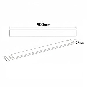 Plafoniera LED CCT 40W lampada parete soffitto muro officina garage ripostiglio 90cm luce interni 4000lm 230V