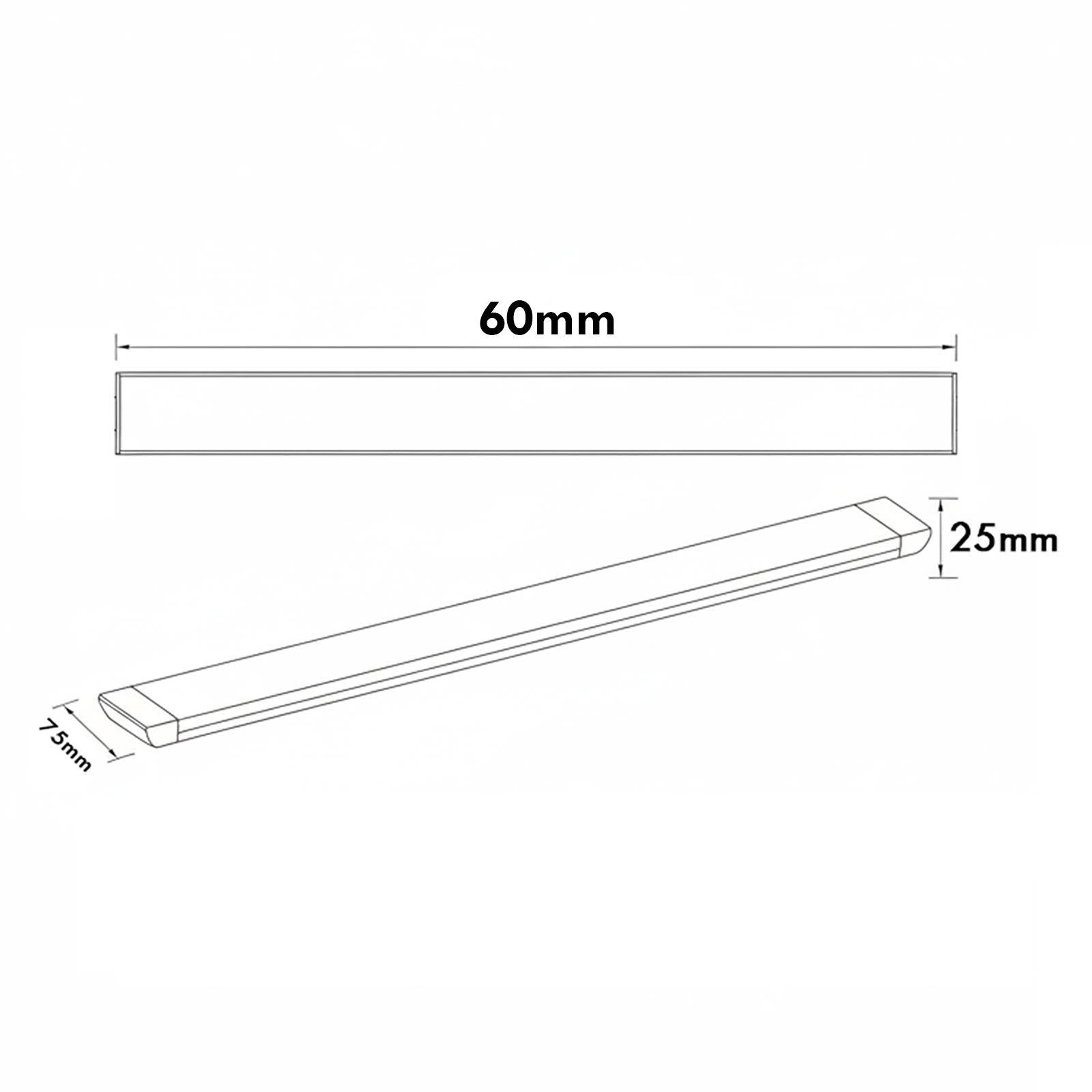 Plafoniera lineare LED 27W CCT lampada soffitto parete 2700lm luce interni cucina ripostiglio cantina 60cm 230V