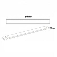 Plafoniera lineare LED 27W CCT lampada soffitto parete 2700lm luce interni cucina ripostiglio cantina 60cm 230V