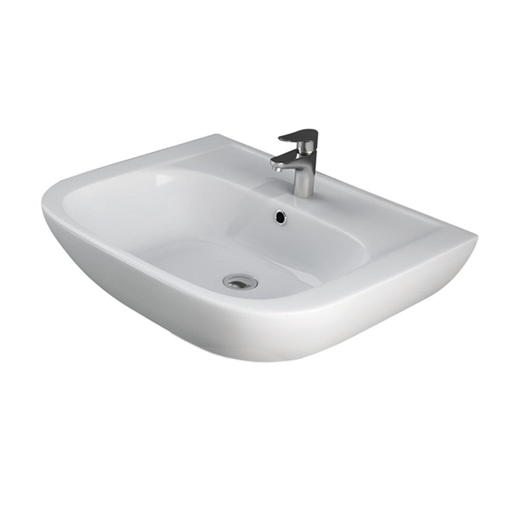 Lavabo da 55 cm in ceramica - serie caroline