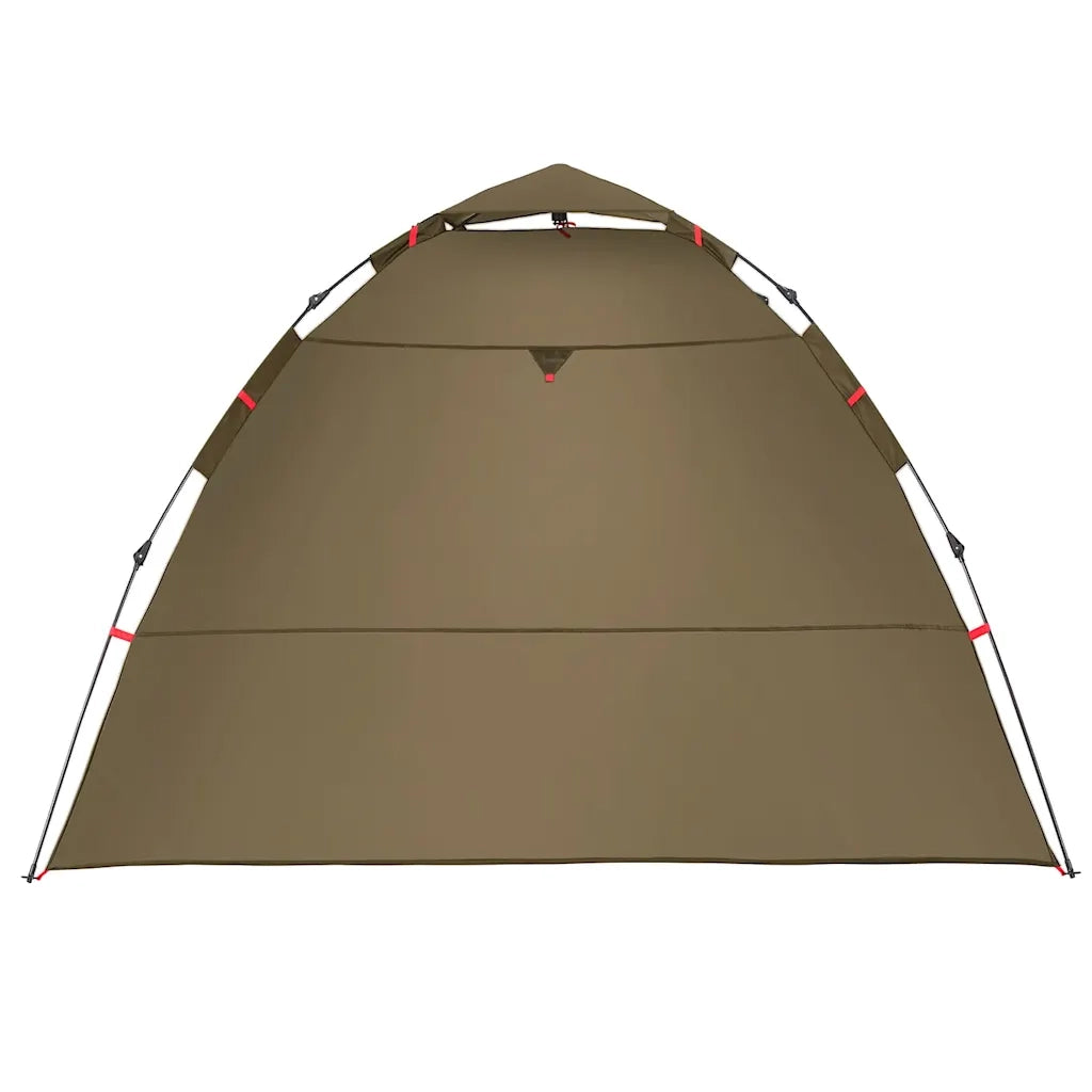 Tenda da Pesca 4 Persone-Tenda da campeggio Verde Oliva a Rilascio Rapido 364239