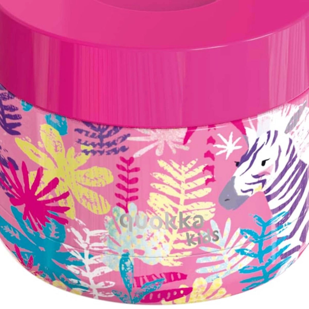 Contenitore Alimentare 369ml per Bambini Modello Whim Kids Motivo Zebre Rosa Quokka