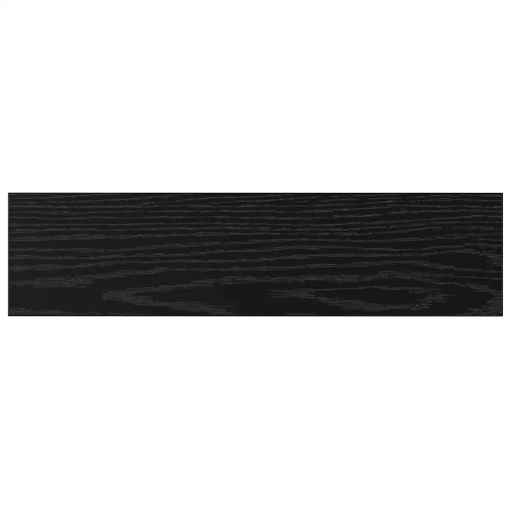 Scaffale 4 pcs Nero 40 x 10 x 1,5 cm Legno multistrato 875045