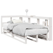 Letto con Libreria senza Materasso-Struttura Letto con contenitore 75x190 cm in Legno Pino 914031
