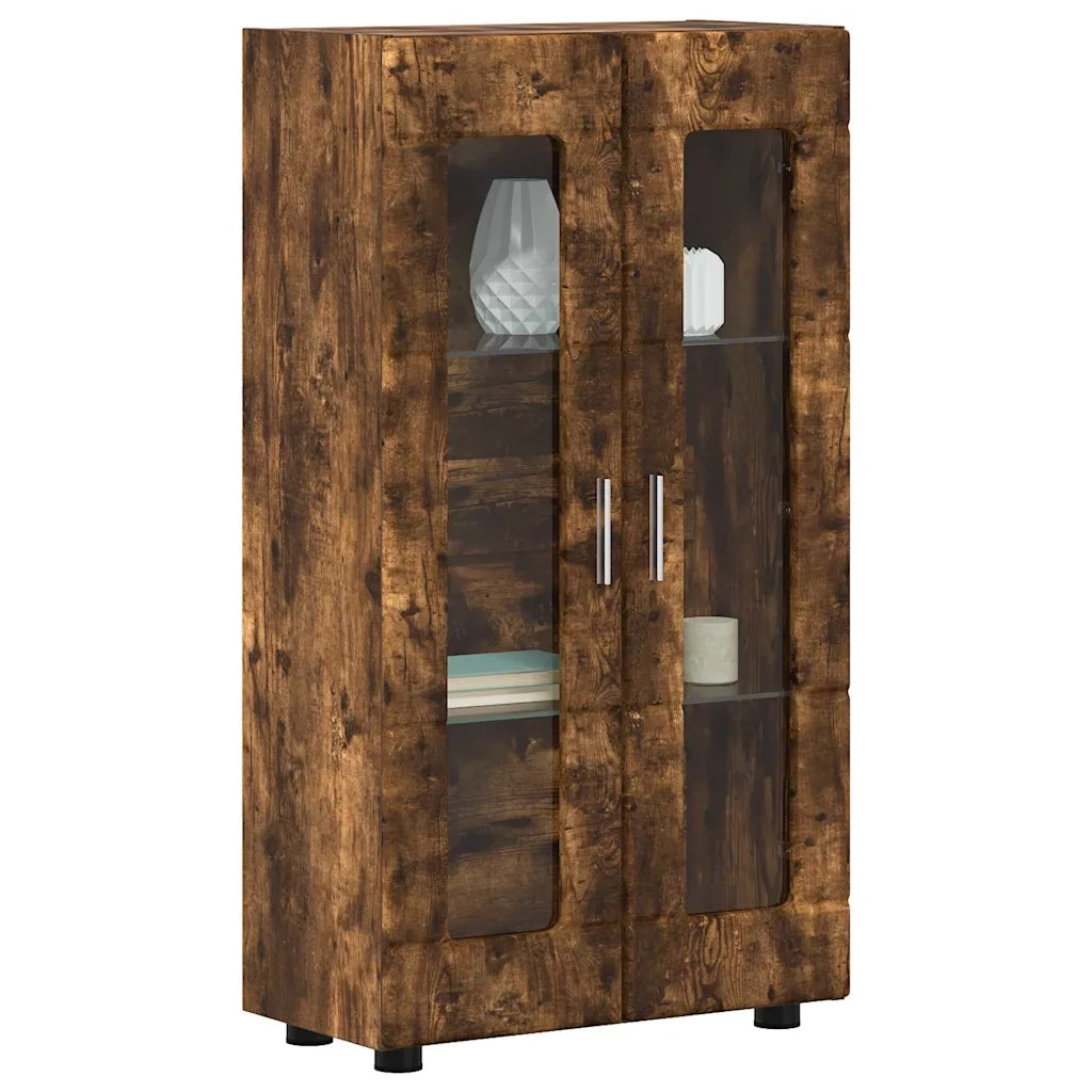 Credenza con lo scaffale FLORIN Rovere fumé 55,5 x 29 x 100 cm 880256