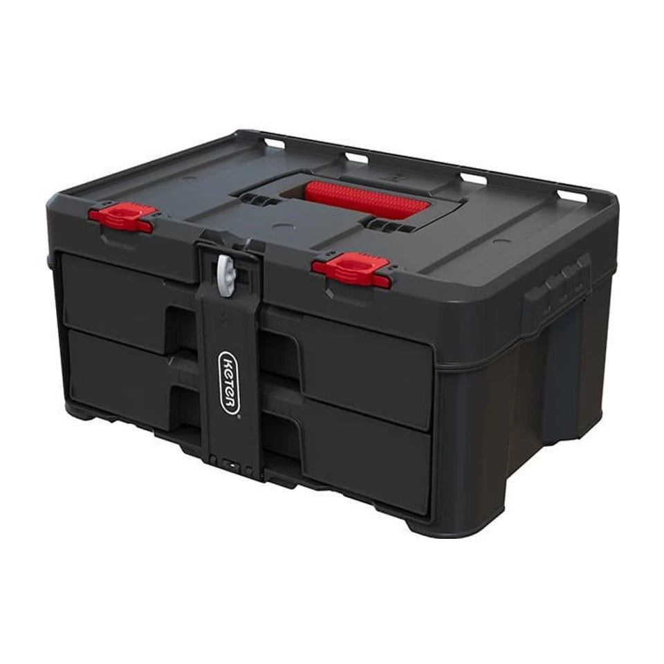 Cassetta degli attrezzi KETER Stack'N'Roll (17210832/253384) 2 cassetti nero