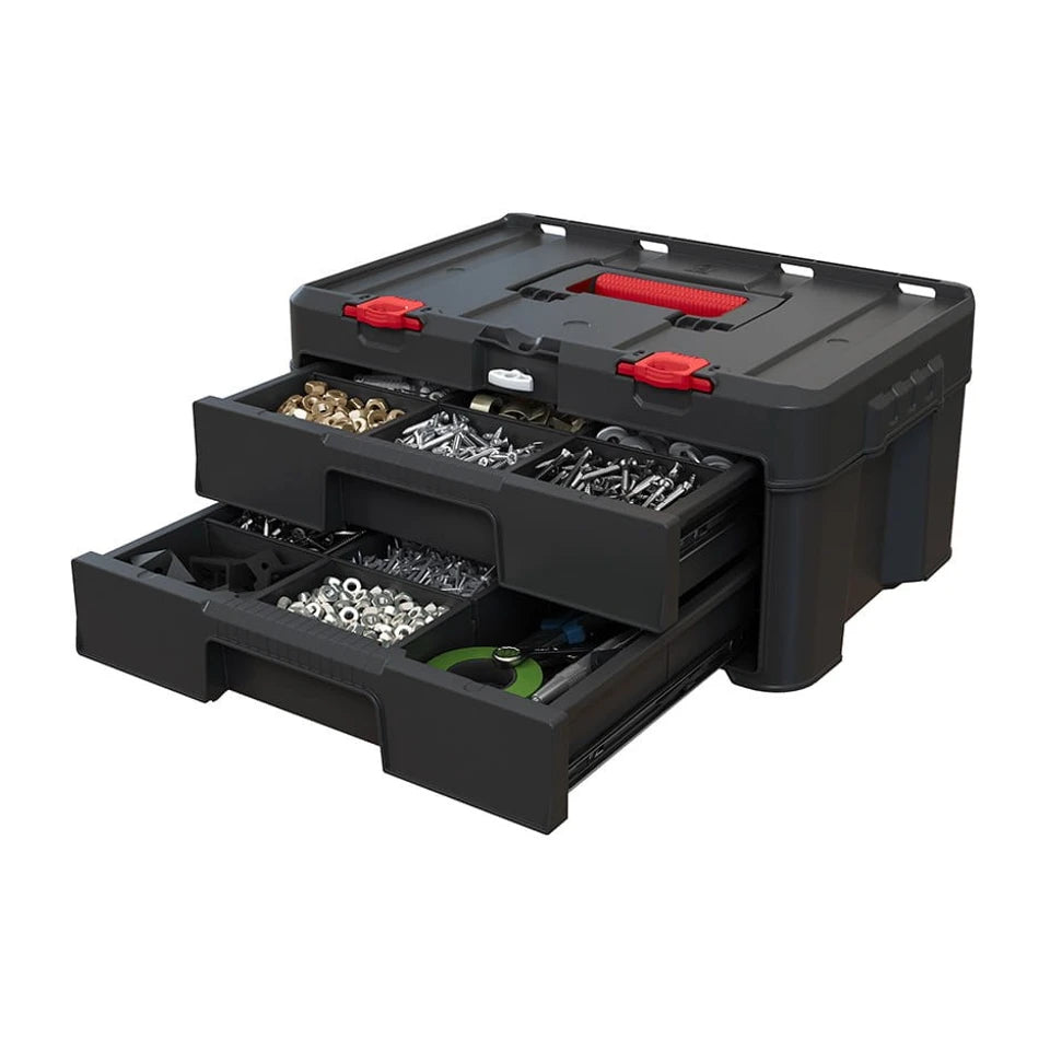 Cassetta degli attrezzi KETER Stack'N'Roll (17210832/253384) 2 cassetti nero