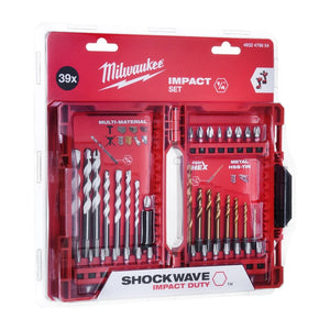 Set di punte da trapano e impatto 39 pezzi 4932479854 MILWAUKEE