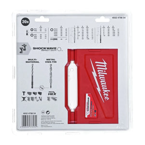 Set di punte da trapano e impatto 39 pezzi 4932479854 MILWAUKEE