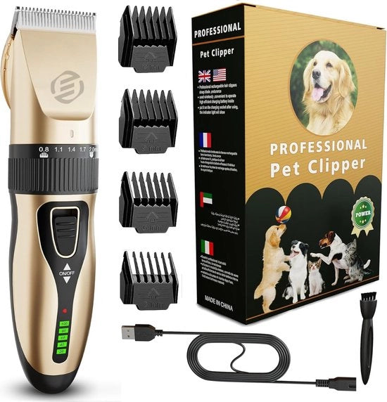 Tondeuse per cani - Trimmer per cani - Tondeuse per peli spessi - Tondeuse per animali - Tondeuse per cani per truccare