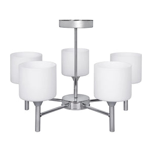 Lampadario a sospensione classico Activejet MIRA Cromato 5xE27 per soggiorno