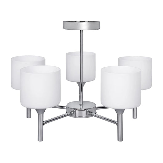 Lampadario a sospensione classico Activejet MIRA Cromato 5xE27 per soggiorno