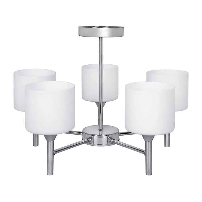 Lampadario a sospensione classico Activejet MIRA Cromato 5xE27 per soggiorno