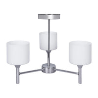 Lampadario a sospensione Activejet Classic MIRA cromato a triplo 3xE27 per soggiorno