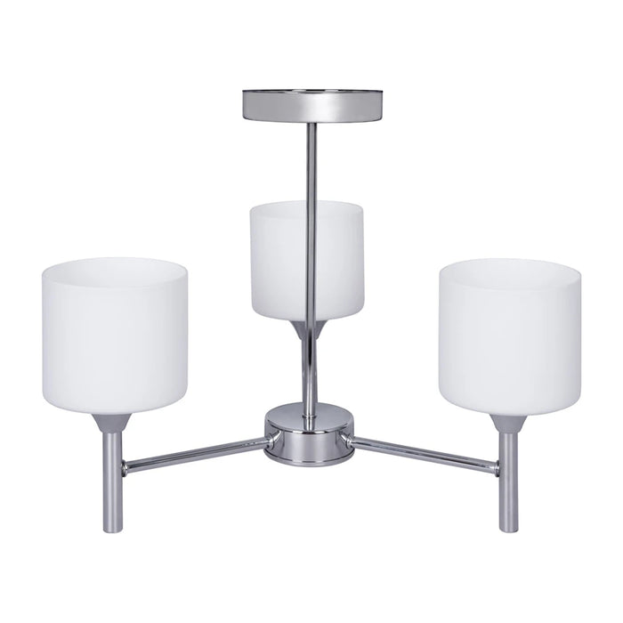 Lampadario a sospensione Activejet Classic MIRA cromato a triplo 3xE27 per soggiorno