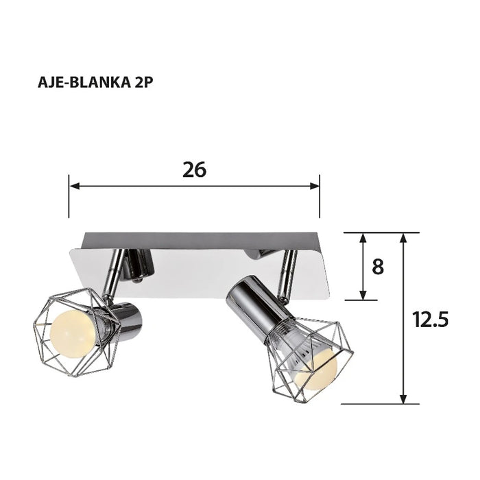Lampada a soffitto Activejet AJE-BLANKA 2P