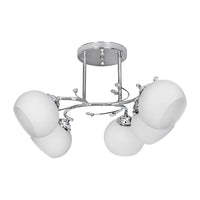 Lampadario a sospensione classico Activejet IRMA nickel 5xE27 per soggiorno