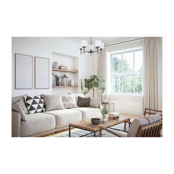 Lampadario a sospensione classico Activejet MIRA Cromato 5xE27 per soggiorno