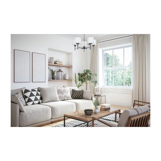 Lampadario a sospensione Activejet Classic MIRA cromato a triplo 3xE27 per soggiorno