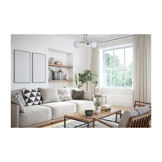 Lampadario a sospensione da soffitto Activejet Classic IRMA in nichel triplo 3xE27 per soggiorno