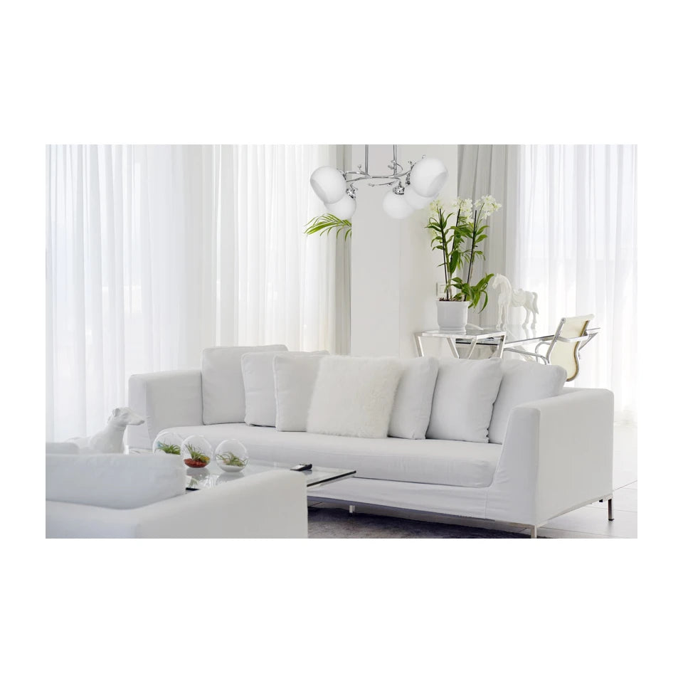 Lampadario a sospensione classico Activejet IRMA nickel 5xE27 per soggiorno