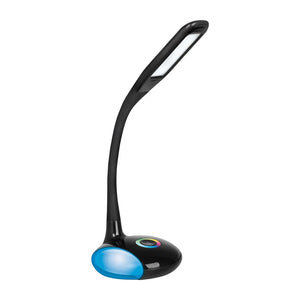 Lampada da scrivania a LED Activejet VENUS NERA con base RGB