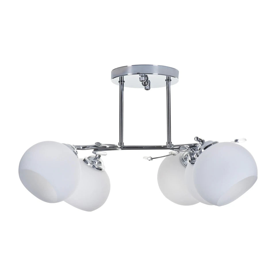 Lampadario a sospensione classico Activejet IRMA nickel 5xE27 per soggiorno